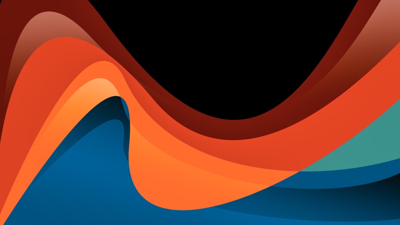 Abstract digital art with flowing waves