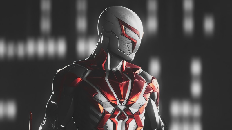 Spider-Man 2099 from Marvel's Spider-Man Remastered 4K