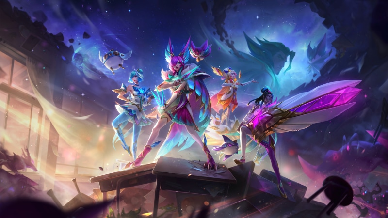 Star Guardian Xayah and Rakan from League of Legends
