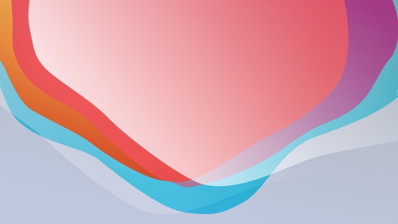 Abstract colorful wavy shapes 4K