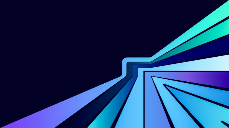 Abstract digital art with blue and purple stripes