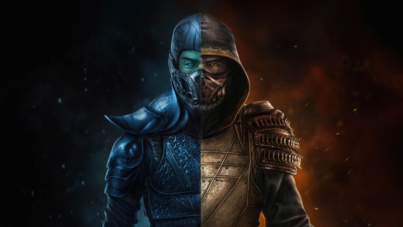 Sub-Zero and Scorpion from Mortal Kombat 4K