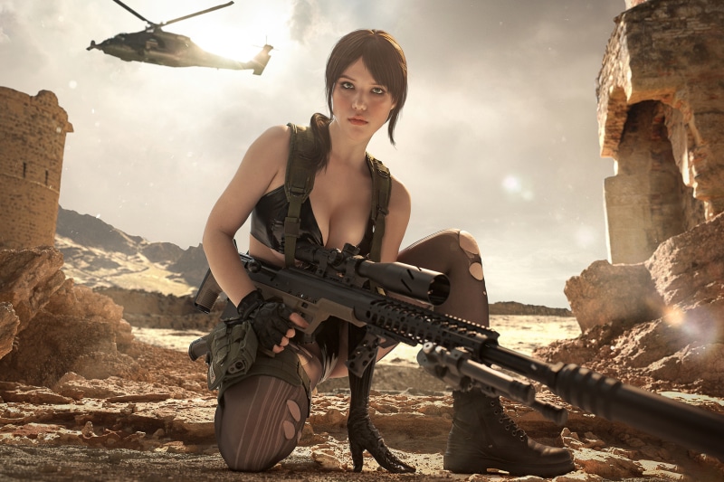 Quiet from Metal Gear Solid 4K cosplay