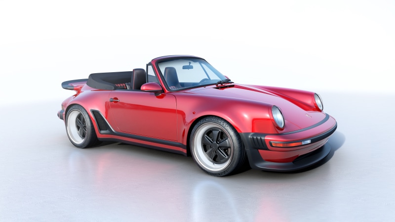 Red Porsche 911 Convertible