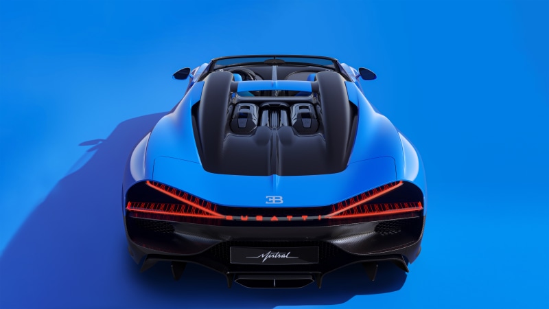 Bugatti W16 Mistral rear view