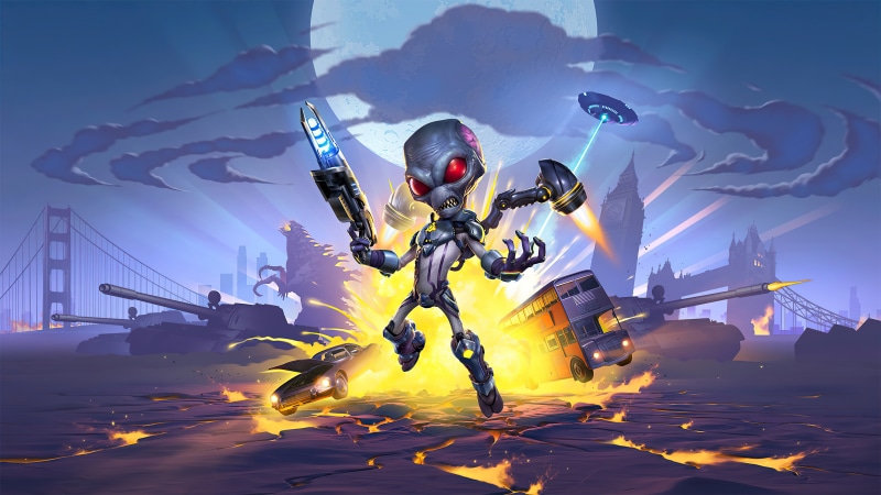 Destroy All Humans! Alien attacking San Francisco and London