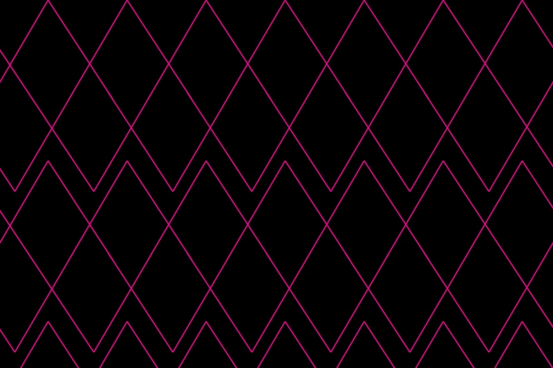 Minimalist geometric pattern with pink lines on black