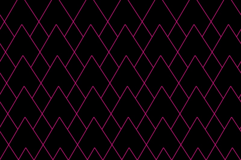 Minimalist geometric pattern with pink lines on black