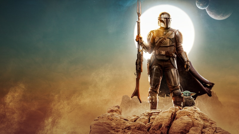 The Mandalorian and Grogu from Star Wars 4K