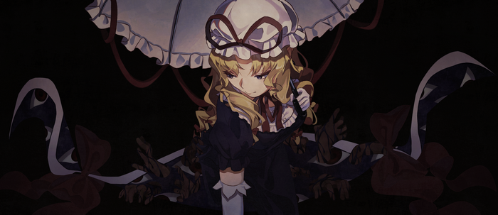 Yukari Yakumo with Umbrella and Gaps
