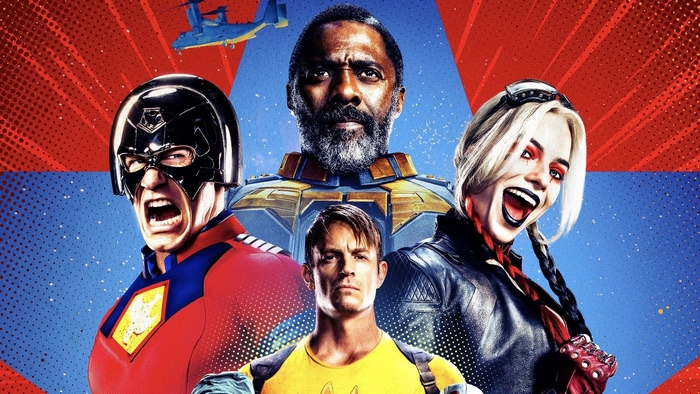 The Suicide Squad movie poster with main characters