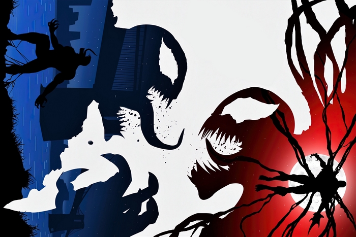 Venom and Carnage Symbiote Clash