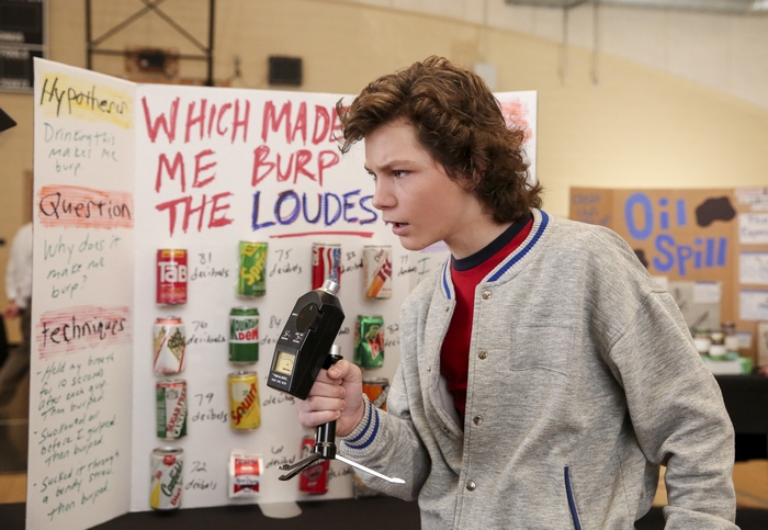 George Cooper Jr.'s burp loudness science fair project