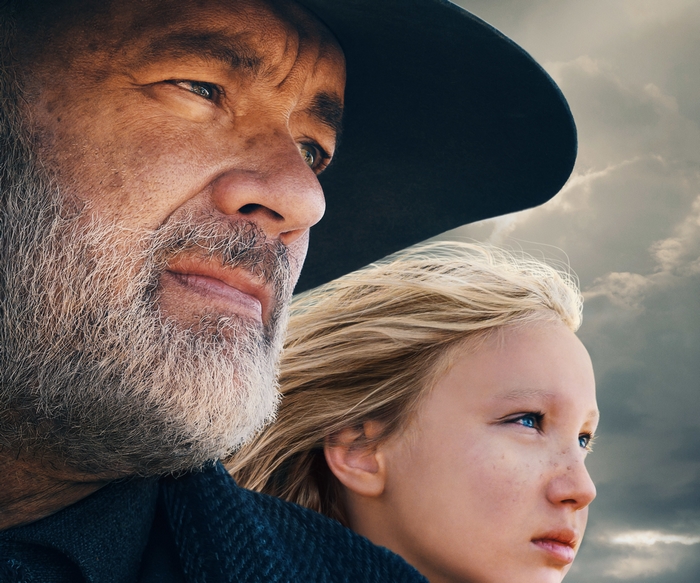 Tom Hanks and Helena Zengel in News Of The World