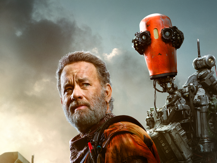 Tom Hanks and robot from Finch