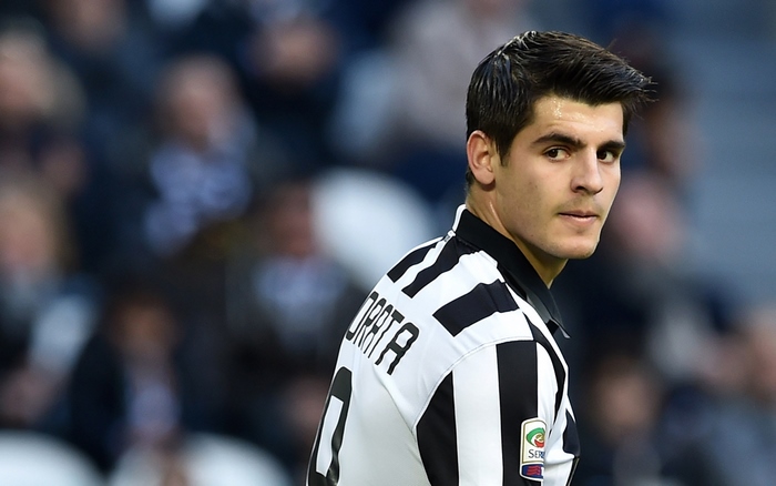 Álvaro Morata in Juventus F.C. jersey