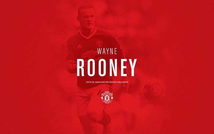 Wayne Rooney Manchester United Football Graphic