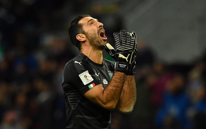 Gianluigi Buffon's despair during Italy World Cup Qualifiers