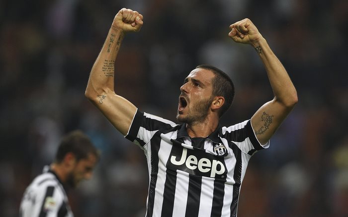 Leonardo Bonucci celebrates for Juventus F.C.