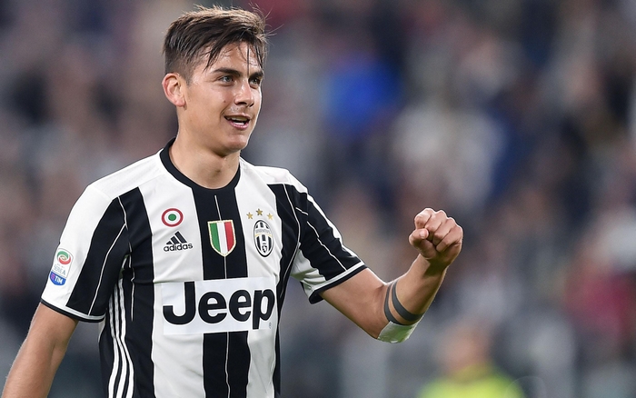 Paulo Dybala celebrates for Juventus F.C.