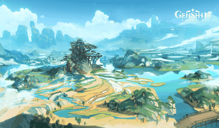 Genshin Impact Liyue Concept Art Landscape
