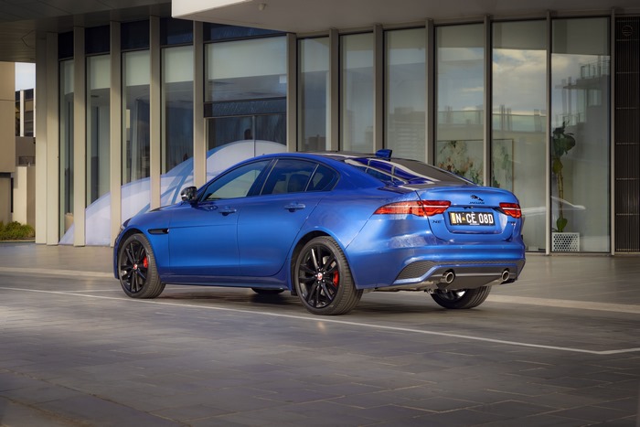 Blue Jaguar XE P300 AWD Luxury Sedan