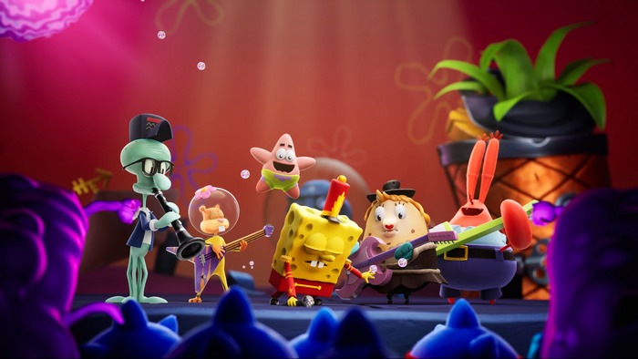 SpongeBob SquarePants: The Cosmic Shake band performance