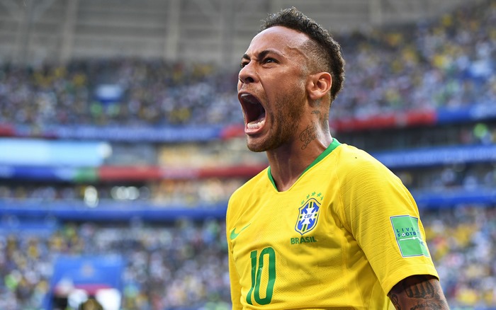 Neymar's intense celebration for Brazil national team