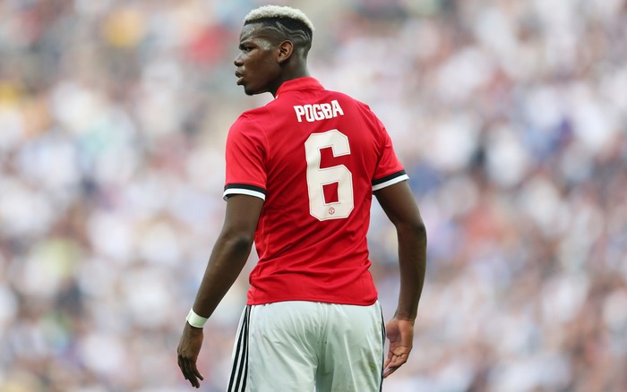 Paul Pogba in Manchester United jersey number 6