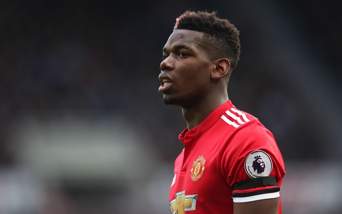 Paul Pogba in Red Manchester United Kit