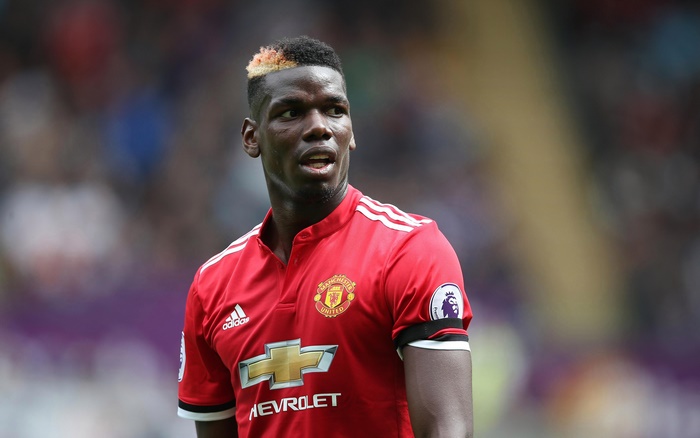 Paul Pogba in Manchester United kit
