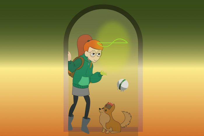 Tulip Olsen with green energy, One-One, and Atticus