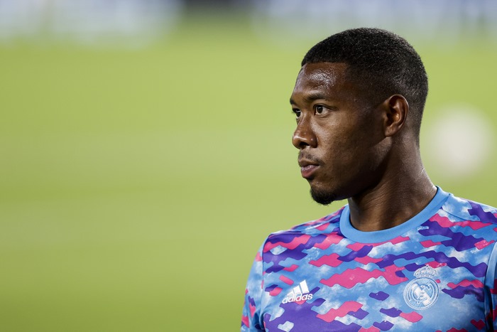 David Alaba in Real Madrid training jersey