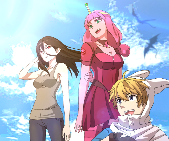 Adventure Time Trio in Anime Style
