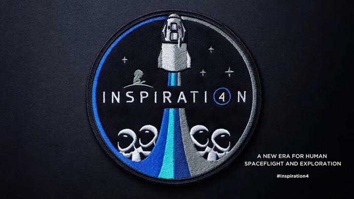 Inspiration4 space mission embroidered patch