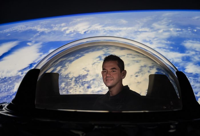 Inspiration4 crew member views Earth from space