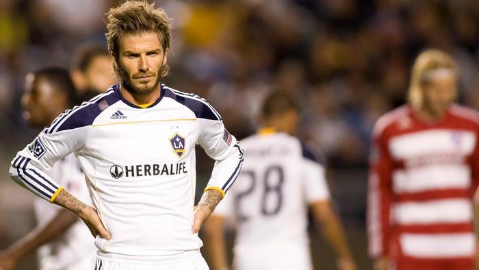 David Beckham in LA Galaxy jersey