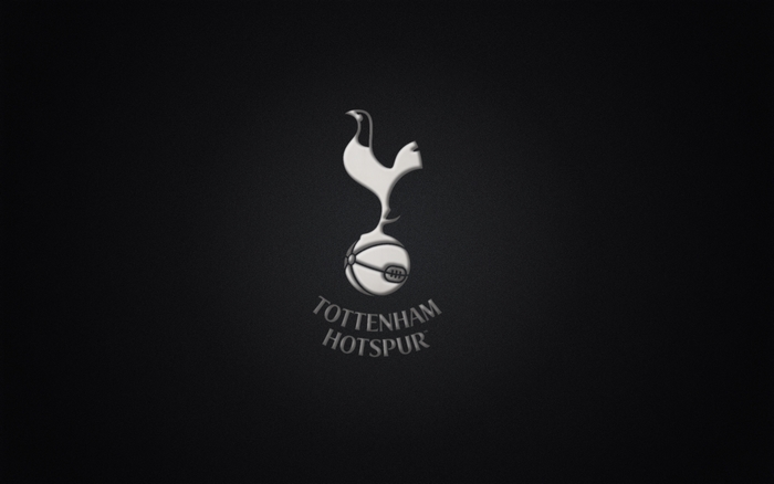 Tottenham Hotspur F.C. Silver Logo on Black