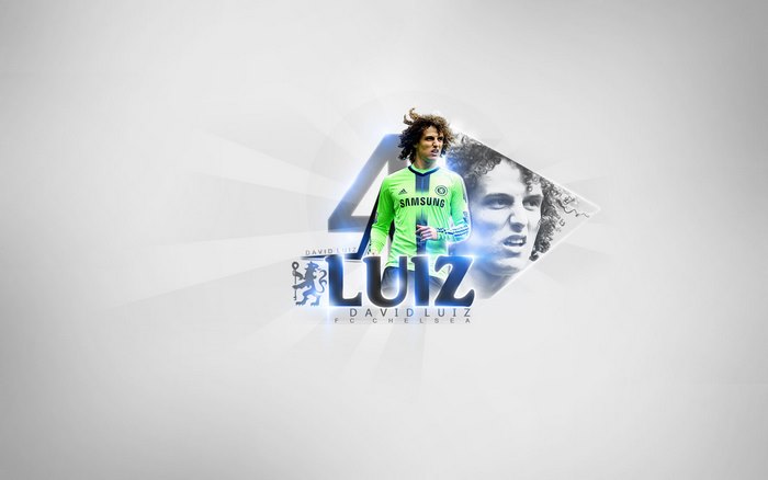 David Luiz Chelsea FC Number 4 Art
