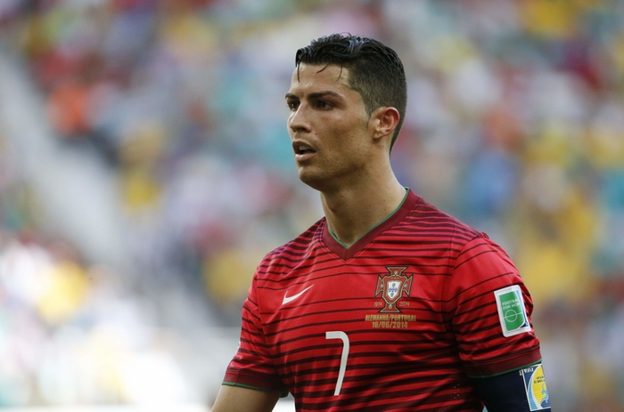 Cristiano Ronaldo in Portugal National Football Team jersey