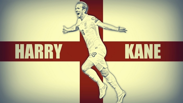 Harry Kane celebrates for England National Football Team