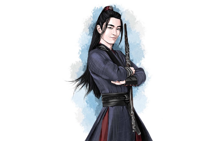 Smiling Wei Wuxian from The Untamed with Chenqing