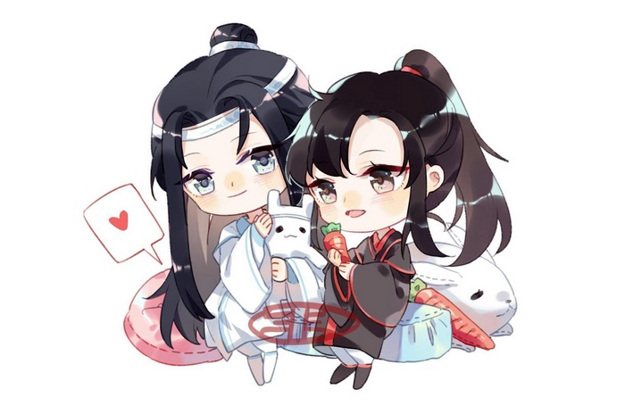 Cute Mo Dao Zu Shi Chibi Lan Zhan and Wei Ying