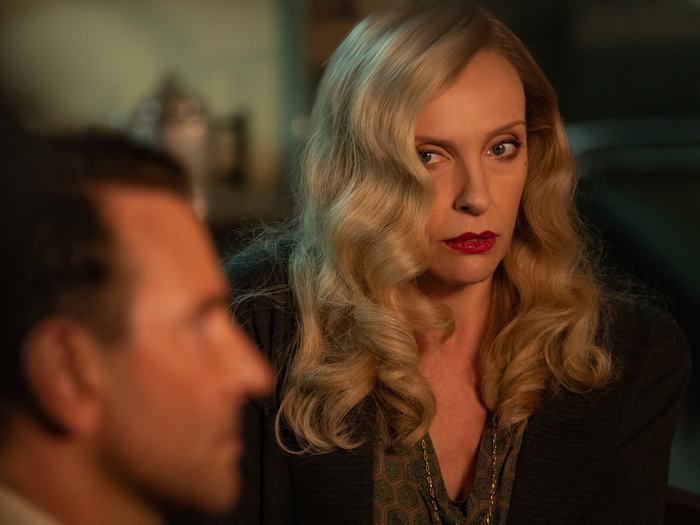 Toni Collette looking intense in Nightmare Alley