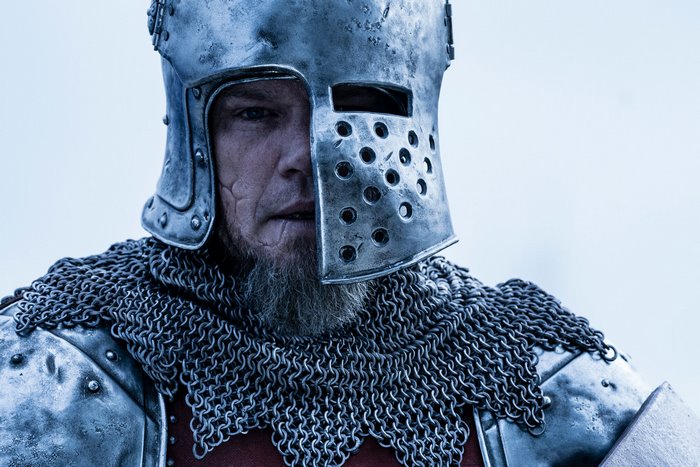 Matt Damon as a knight in The Last Duel