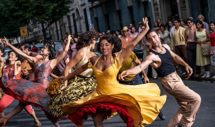 Ariana DeBose and David Alvarez dancing in West Side Story