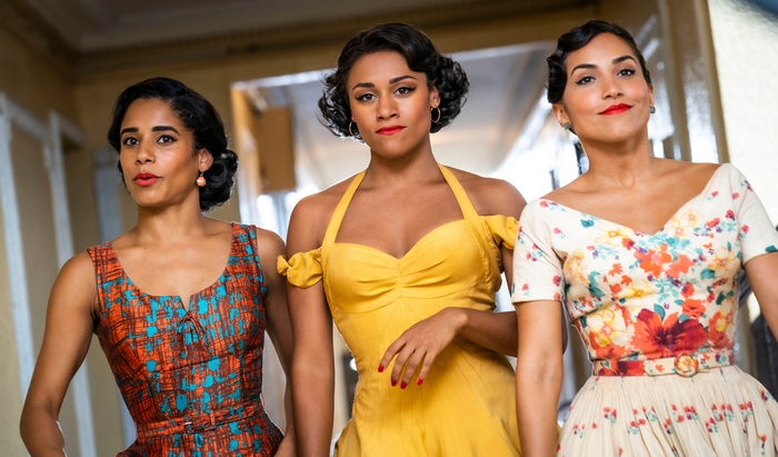 Ariana DeBose and cast in West Side Story (2021)