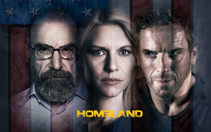 Homeland: Claire Danes, Damian Lewis, Mandy Patinkin poster