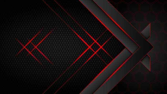 Artistic Dark Hexagon Red Geometric Abstract
