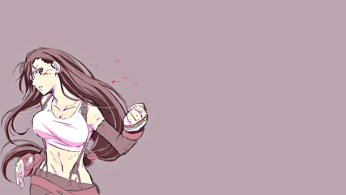 Tifa Lockhart in action, Final Fantasy VII